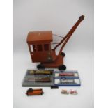 A collection of boxed Bachmann N Gauge model railway including a "Burlington" Steel Caboose