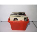 A collection of 12" vinyl records including John Lennon, Phil Collins, Elton John, Beach Boys,