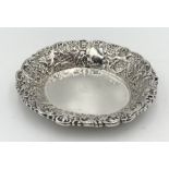 A silver bon bon dish hallmarked London 1894
