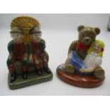 Two Wade Ltd. edition figure groups- Looby Loo/ Teddy and Bill & Ben and Little Weed