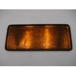 An Arts & Crafts Newlyn copper rectangular tray 44cm x 18.5cm