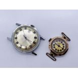 A Victorian 9ct gold ladies watch along with a stainless steel Timex