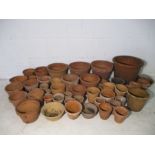 An assortment of terracotta pots.