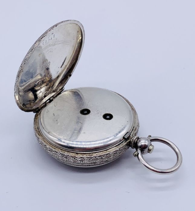 A 935 silver fob watch - Image 4 of 4