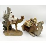 Two camel figurines