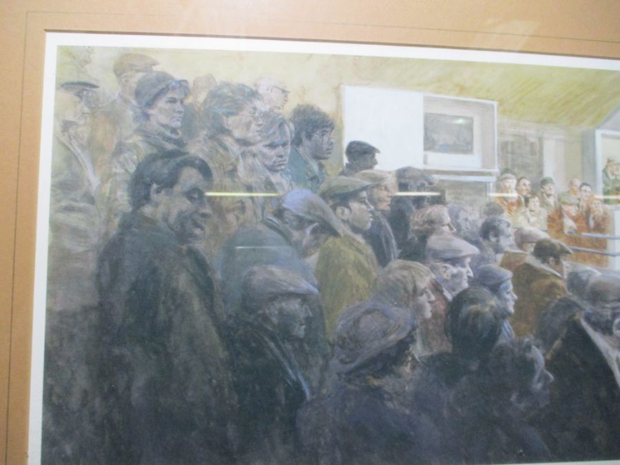 A signed limited edition 159/750 Geldart print of Chelford Cattle market. - Image 5 of 7