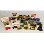 A collection of die cast vehicles including Matchbox, Corgi, Brumm etc