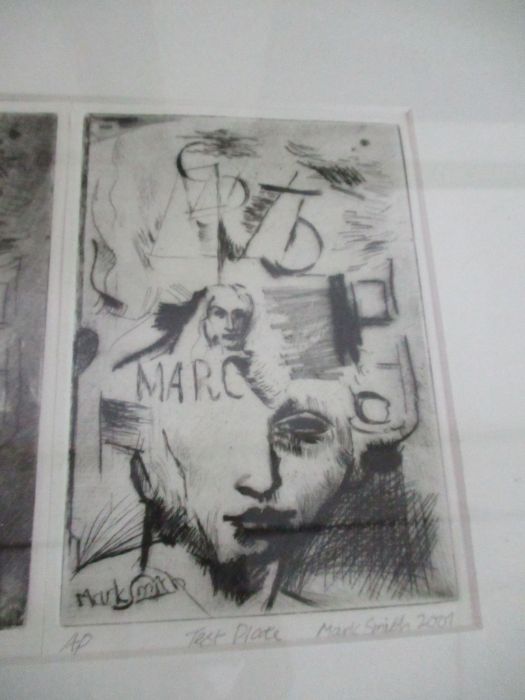 An artists print, test plate by Mark Smith, dated 2001 - Image 3 of 8