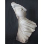 A ceramic sculpture of mother and child by Leonel Telo ( Portugal) height 49cm