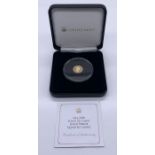A 22ct gold proof coin "Quarter Laurel", weight 2g