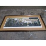 A signed limited edition 159/750 Geldart print of Chelford Cattle market.