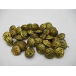 A collection of Naval buttons by various makers including Firmin, Gaunt, Nutting & Kent etc.