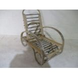 A vintage Angraves bamboo adjustable chair- no cushions