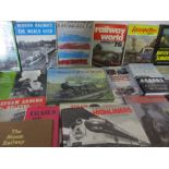 A large quantity of railway books and magazines.