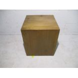 A wooden cube