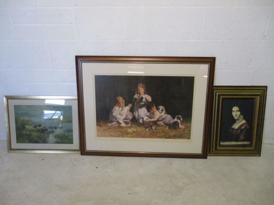 A framed limited edition David Shepherd print (numbered 176/850) entitled "Playtime" signed by