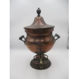 A copper Samovar. Approximate height 46cm