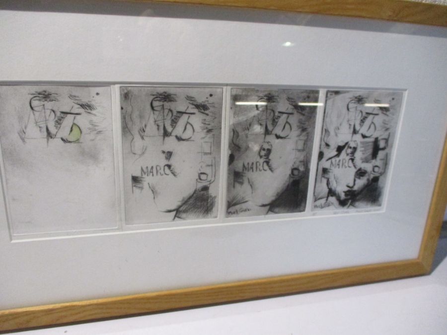 An artists print, test plate by Mark Smith, dated 2001 - Image 8 of 8