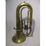 A brass euphonium by R.J.Ward & Sons (Liverpool)