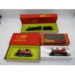 A collection of three boxed Hornby Railways 00 scale models including L.M.S 4-4-0 Class 2P Fowler