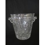 A large cut glass Champagne bucket, height 27cm