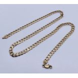 A 9ct gold necklace, weight 15.8g