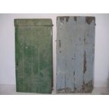 Two rustic barn doors 187cm x 90cm and 178cm x 90cm