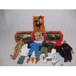 A boxed Action Man "Operation T.I.G.E.R" with two unboxed action men with clothing and