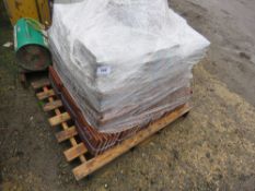 PALLET OF MARLEY DARK RED CONCRETE PEG TILES. APPROXIMATELY 58NO IN TOTAL.