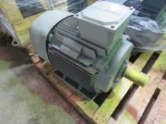 1 X ELECTRIC MOTOR AT 30KW. SOURCED FROM A LARGE MANUFACTURING COMPANY AS PART OF THEIR STOCK CONTRO