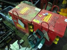 2 X LARGE SITE TRANSFORMERS. UNTESTED, CONDITION UNKNOWN.