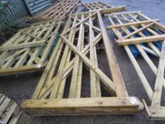 3 X WOODEN FIELD GATES. 3 @3.6M APPROX.