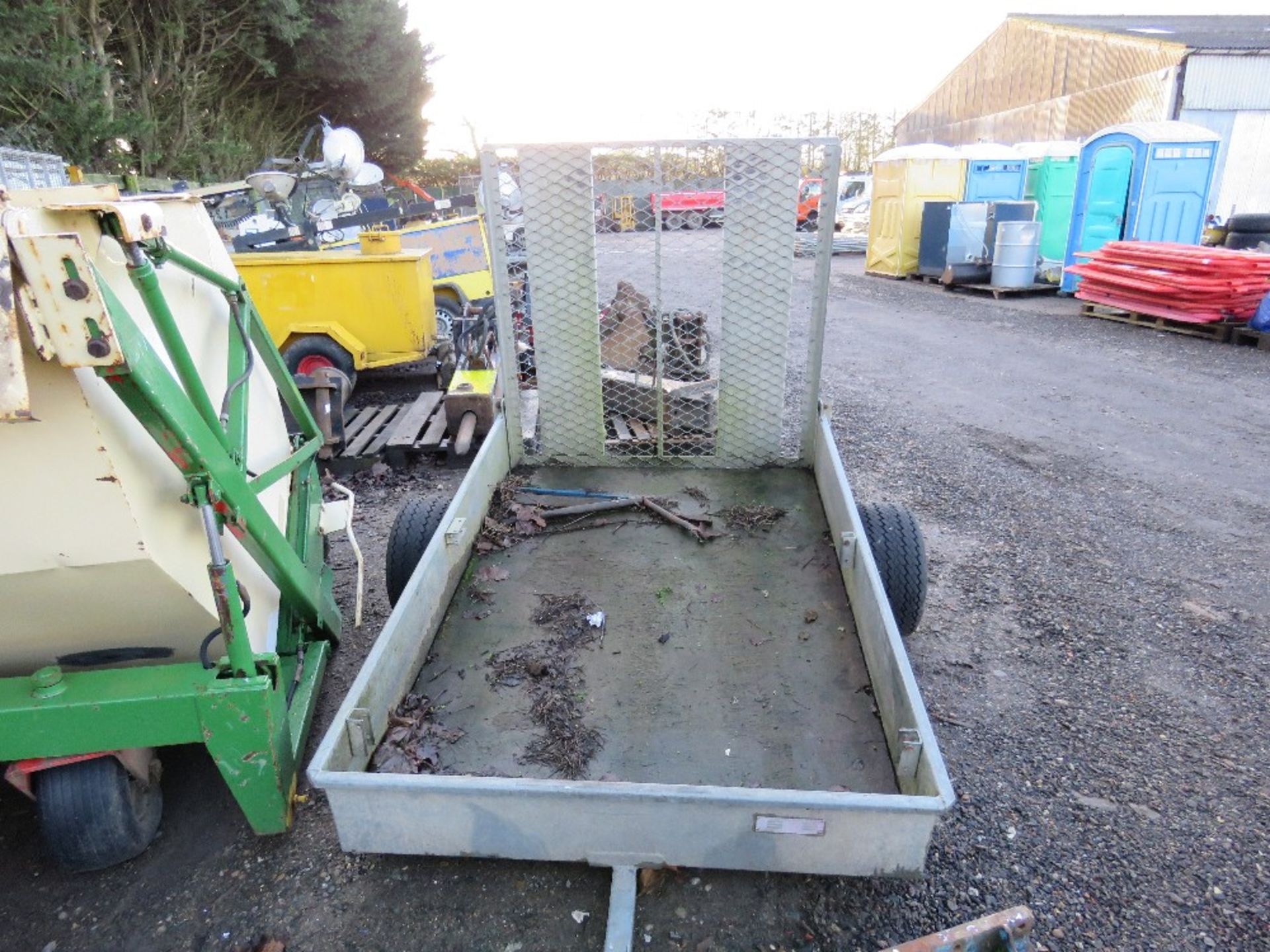 SMALL SIZED TRAILER FOR MOWER ETC. BED SIZE 6FT X 4FT APPROX. - Image 3 of 3