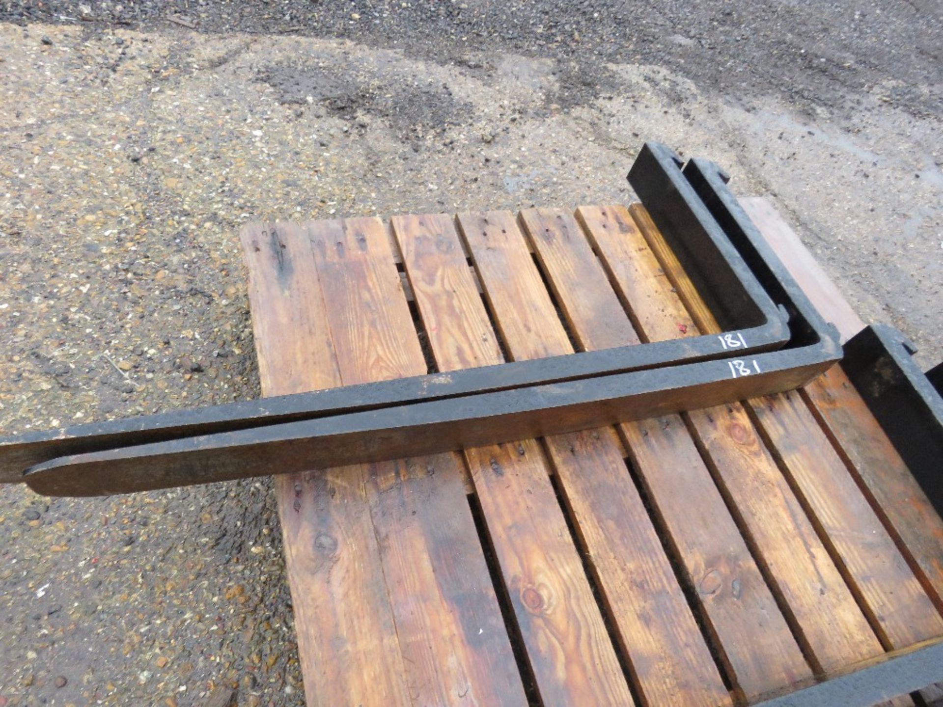 PAIR OF FORKLIFT TINES, UNTESTED. - Image 2 of 3