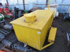 4 WHEELED WASTE OIL COLLECTION TRAILER, PREVIOUSLY USED AT MAJOR AIRPORT.