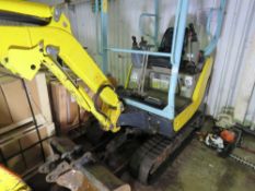 YANMAR SV15 MINI EXCAVATOR, YEAR 2013 BUILD WITH 3 BUCKETS. 2983 REC HOURS. DIRECT EX LOCAL COMPANY