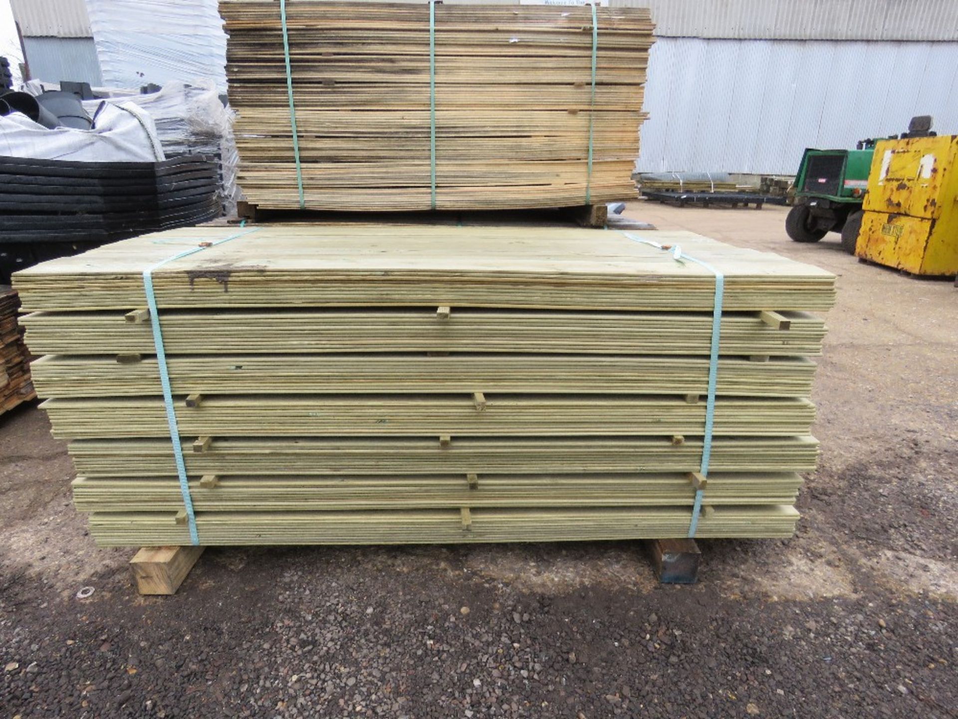 PACK OF TREATED TIMBER CLADDING BOARDS 1.75M X 10CM APPROX. - Image 2 of 3