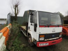 CARGO BEAVERTAIL PLANT LORRY. D713 XPE WHEN TESTED WAS SEEN TO START DRIVE AND BRAKE. REG:D713 XPE.