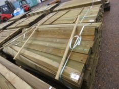 LARGE PACK OF FLAT CLADDING TIMBER BOARDS 10CM WIDE X 1.74M APPROX.