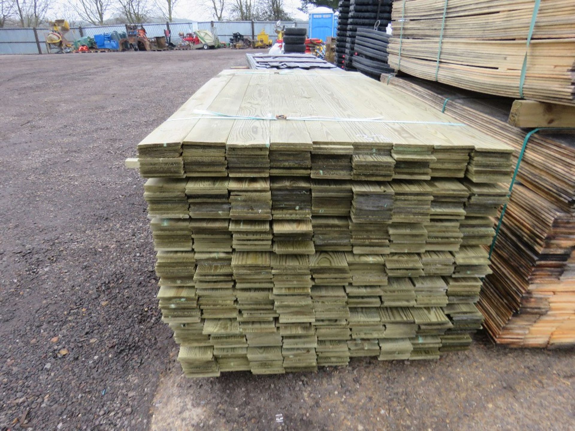 PACK OF TREATED TIMBER CLADDING BOARDS 1.75M X 10CM APPROX. - Image 3 of 3