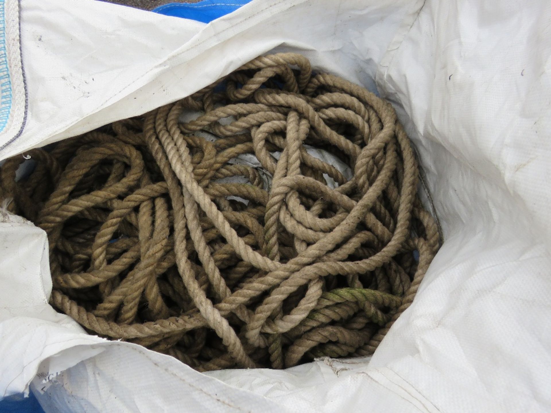 BULK BAG CONTAINING ROPES.