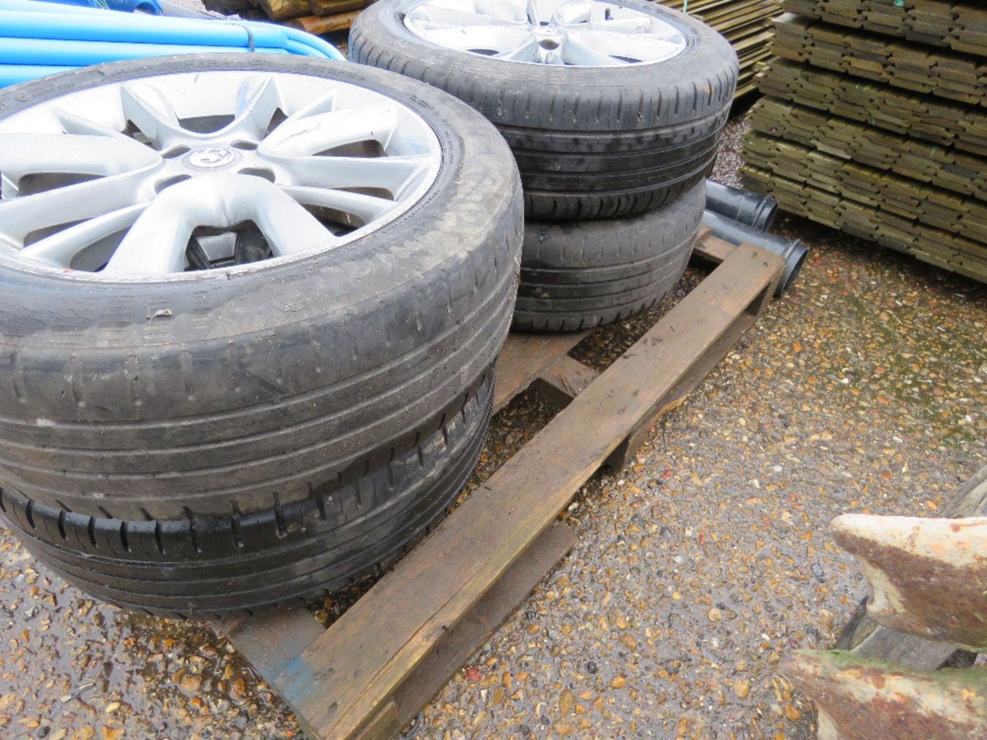 4 X VAUXHALL 16" WHEELS AND TYRES. - Image 2 of 2