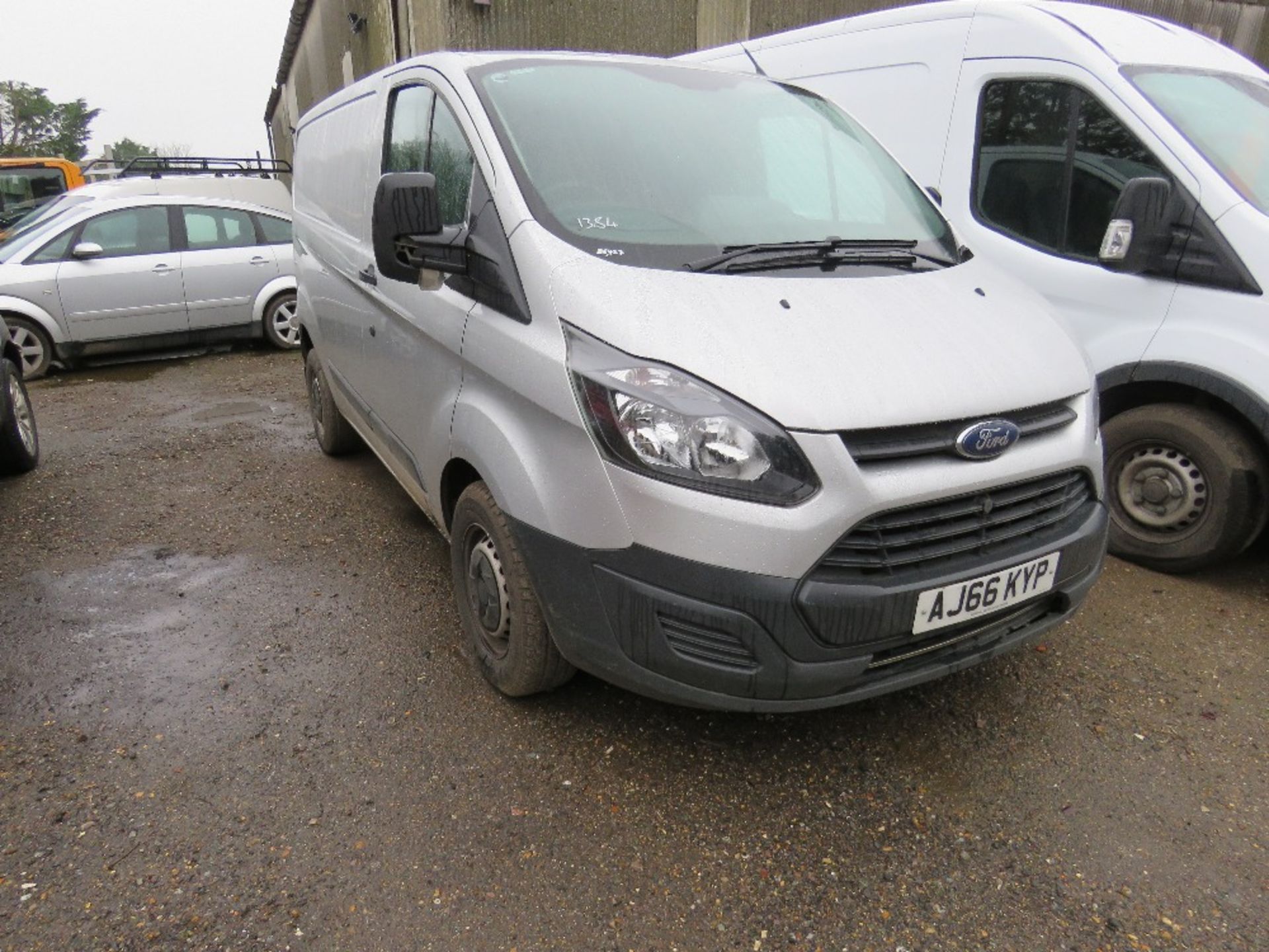 FORD TRANSIT CUSTOM 270 SHORT WHEEL BASE PANEL VAN REG:AJ66 KYP FIRST REGISTERED 31/01/2017, MOT UNT