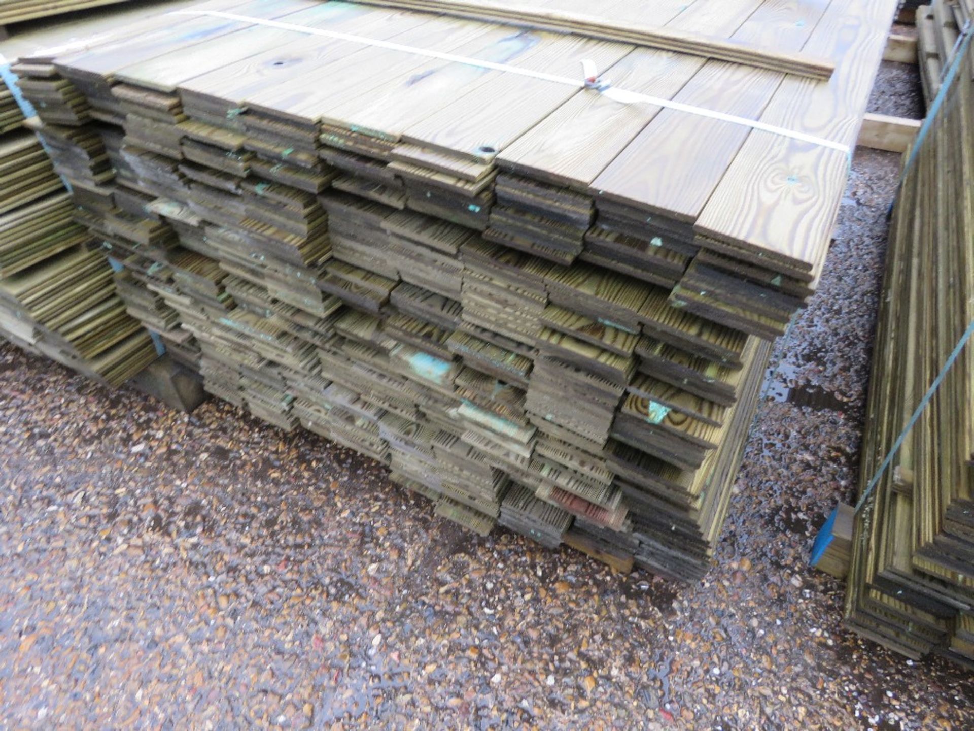 LARGE PACK OF FLAT CLADDING TIMBER BOARDS 10CM WIDE X 1.74M APPROX. - Image 2 of 2