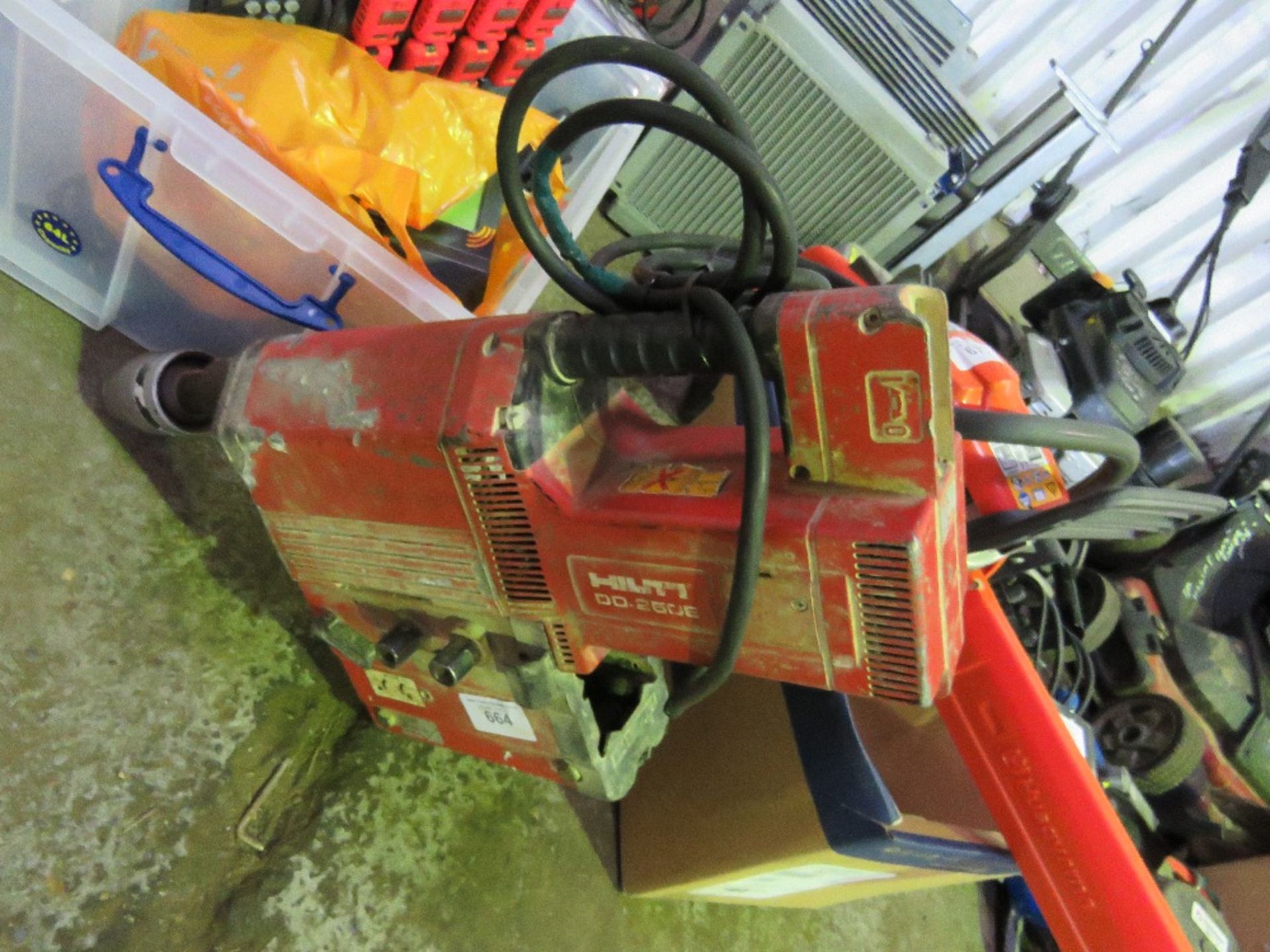 HILTI DD260E DIAMOND DRILLING RIG. SOURCED FROM DEPOT CLEARANCE DUE TO A CHANGE IN COMPANY POLICY.