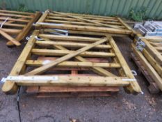 2 X WOODEN FIELD GATES. 2 X 1.5M