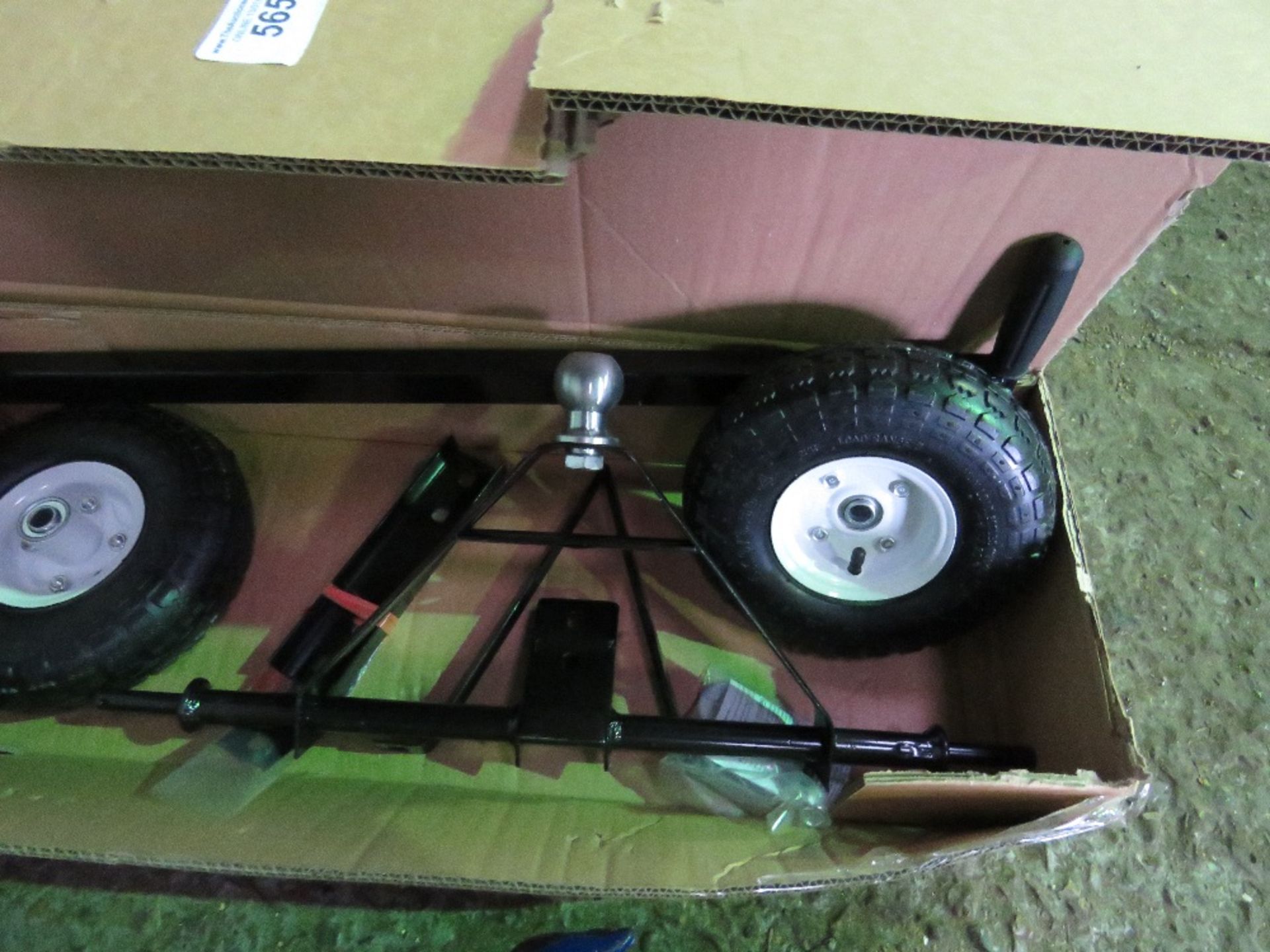 TRAILER MOVING DOLLY, BOXED, BALL HITCH TYPE.