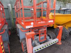 SKYJACK SJ6826RT 4WD SCISSOR LIFT PLATFORM. YEAR 2006 BUILD. 2617 REC HOURS. DIESEL ENGINED. SN;3702