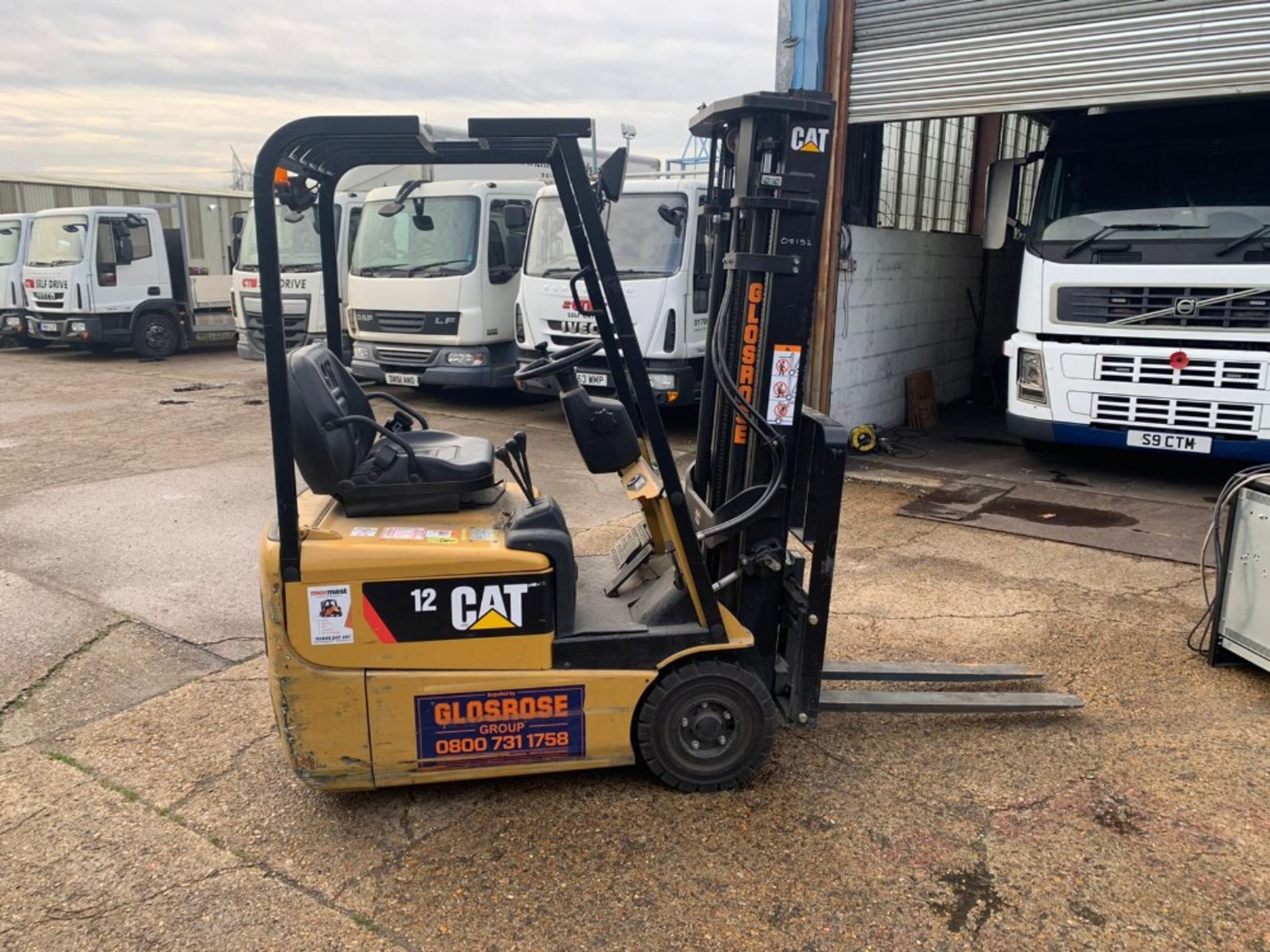 CATERPILLAR EP12KRT-PAC BATTERY FORKLIFT TRUCK, YEAR 2016 BUILD. 1.2 TONNE RATED. WHEN TESTED WAS S - Image 11 of 17