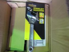 24 X STANLEY FATMAX 150MM ADJUSTABLE SPANNERS, BOXED, UNUSED. (MORE AVAILABLE IN LARGE LOT SIZES, C